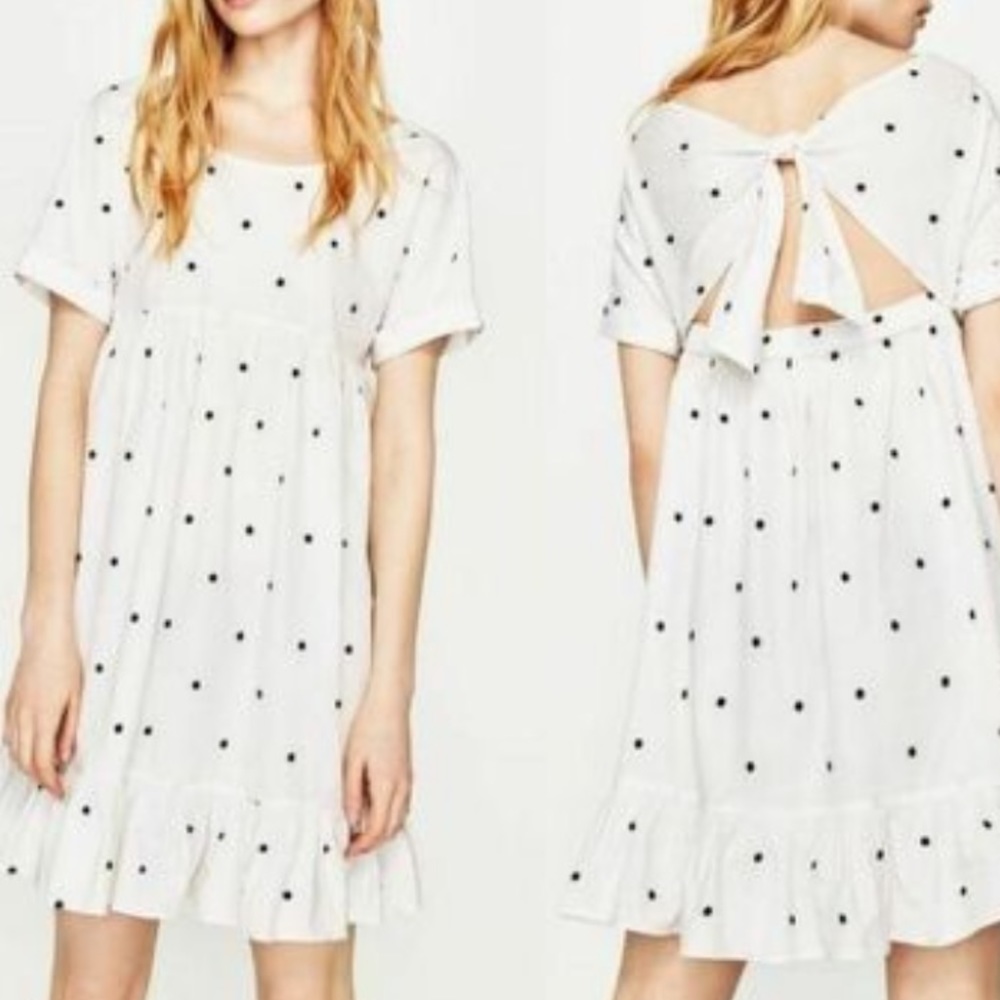 Zara Polka Dot Bow Dress